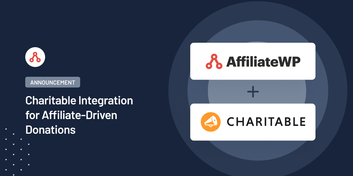 [new] charitable integration for affiliate driven donations